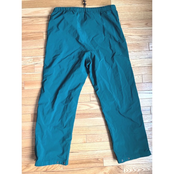 Whitewater Outdoors Gore-Tex Rain Pants Mens Large Teal Green Waterproof Shell - Picture 9 of 9
